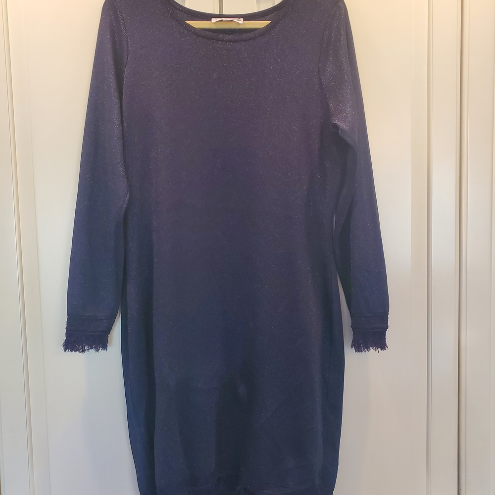 Nanette Lepore Navy Shimmer Dress